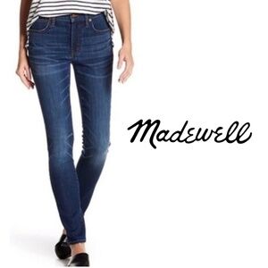 Madewell 9” High Rise Skinny Jeans - Dark Creston - Size 28
